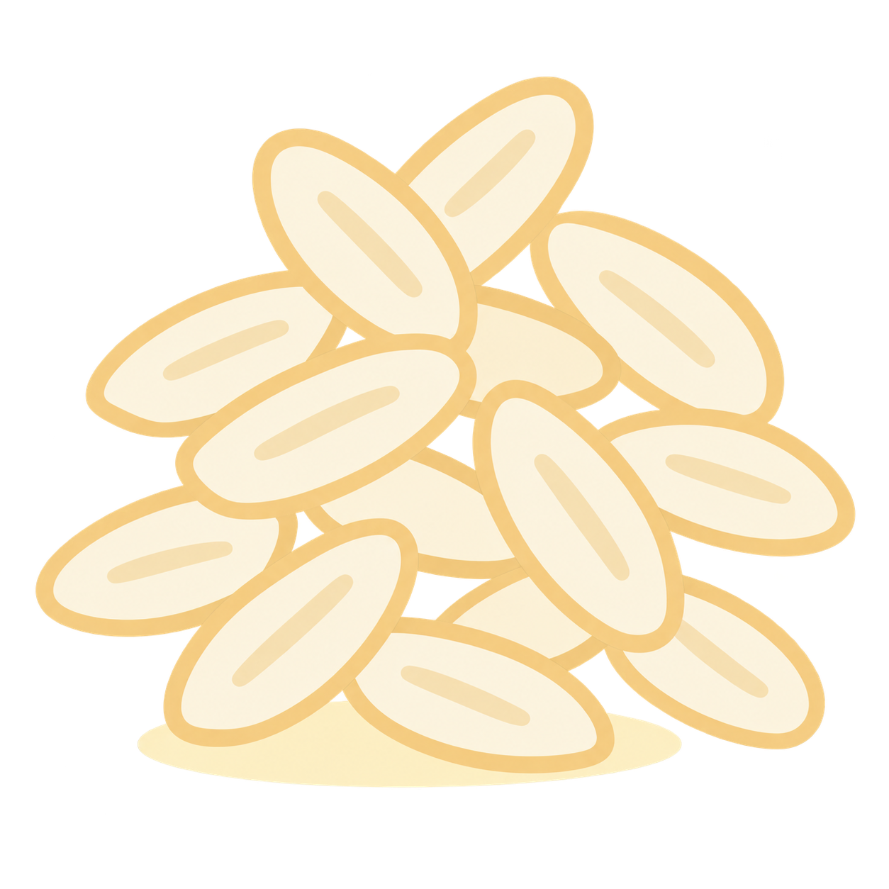 Gạo (hạt lúa đã được chế biến).