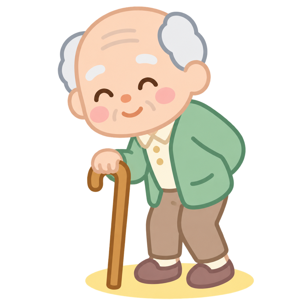 Già. Người cao tuổi râu tóc đã biến đổi. Cách viết khác: 耂.